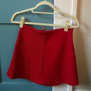 ZARA red mini skirt size S